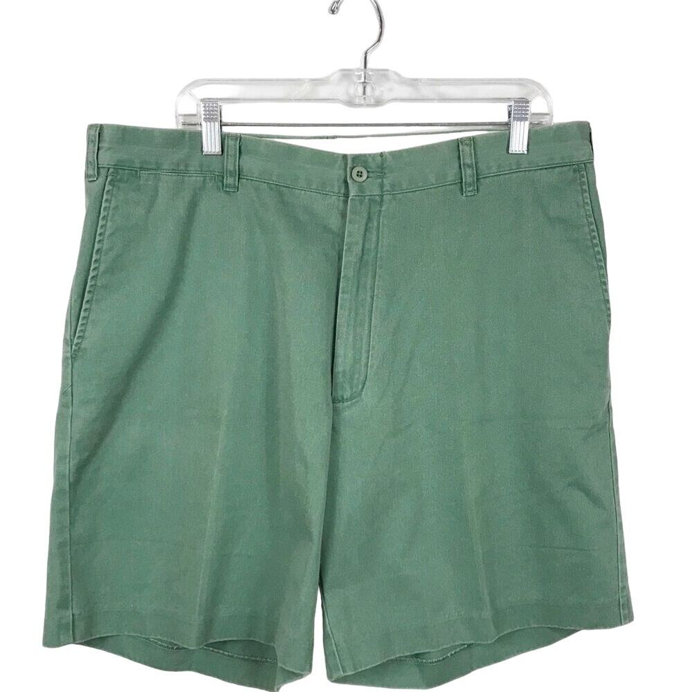NORTH RIVER OUTFITTER Men Shorts Cotton Green Outdoors Casual 8.25in 38 NRO NEW